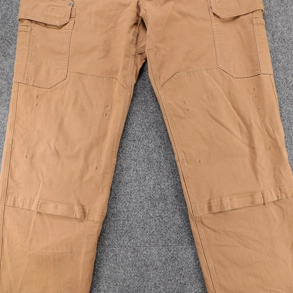 Duluth Trading Co Flex Fire Hose Mens Work Cargo Pants Brown 40x36